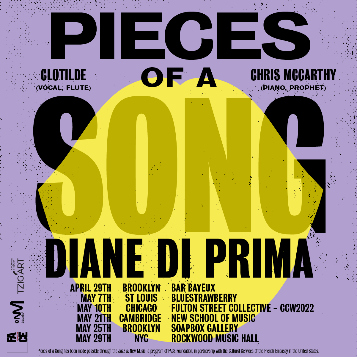 Pieces of a song by Chris McCarthy and Clotilde